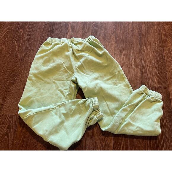 Lime Green Brant Melville Sweatpants - Picture 4 of 5